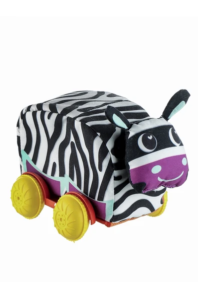 Molie Peluş Zebra Bebek Oyuncağı Araba ürün görseli 1
