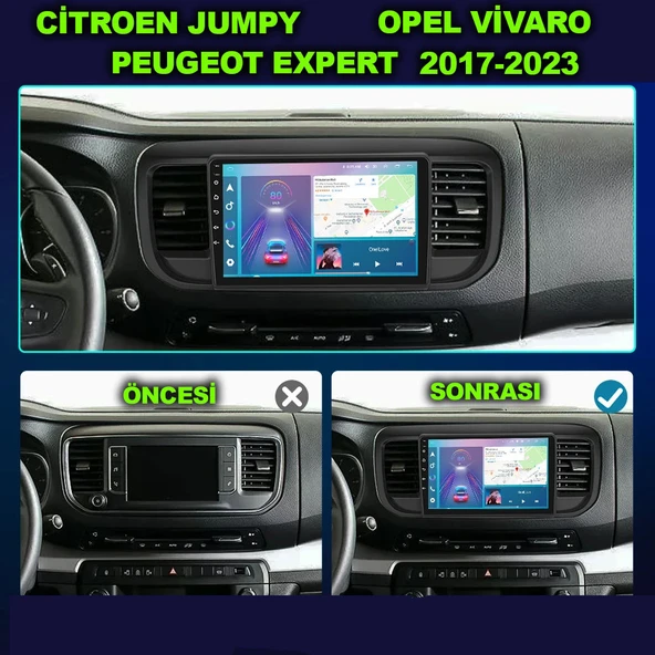 Jumpy Vivaro Expert 10 inç Multimedya Çerçevesi - Resim 3