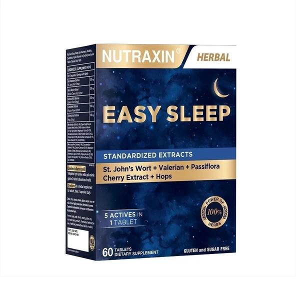 Nutraxin Easy Sleep 60 Tablet ürün görseli 1