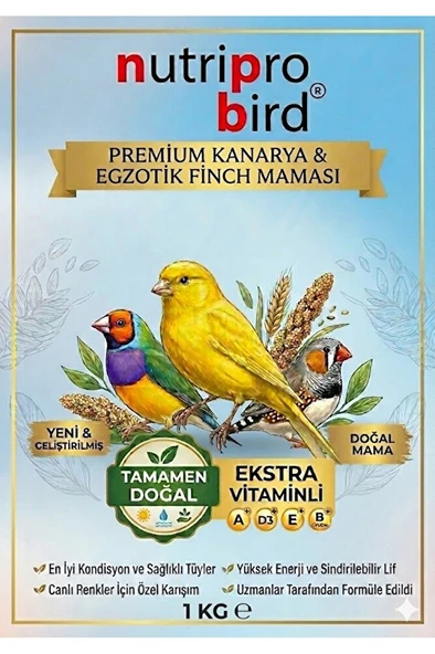 Premium Kanarya Maması 1 Kg - Yumurtalı Vitaminli Profesyonel Üretici Ve Kondisyon Maması ürün görseli 1