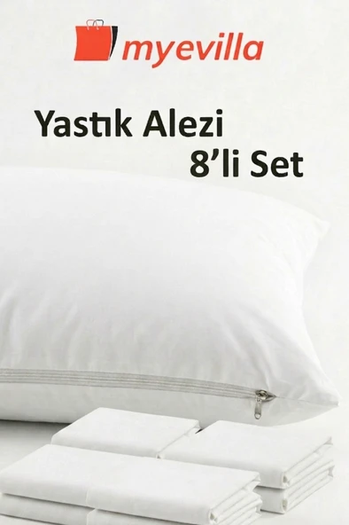 Sıvı Geçirmez Yastık Alezi 50x70 cm – Su Geçirmez Yastık Koruyucu 4 Paket (8 Adet) ürün görseli 1