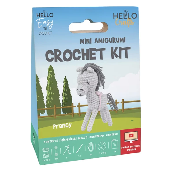 Sevimli Midilli Amigurumi Yapım Kiti (Videolu Anlatım İçerir) ürün görseli 1