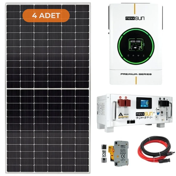Mexxsun 4 kW Hazır Solar Enerji Paketi Lityum Depolamalı ürün görseli 1