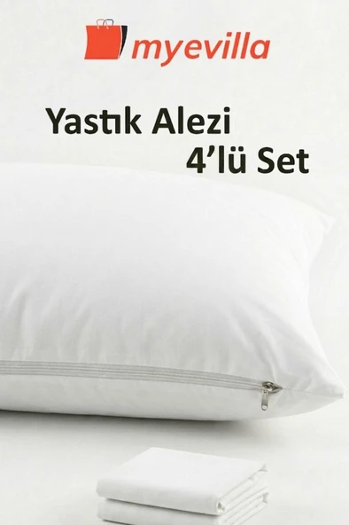 My Evilla Sıvı Geçirmez Yastık Alezi 50x70 cm – Su Geçirmez Yastık Koruyucu 2 Paket (4 Adet) ürün görseli 1