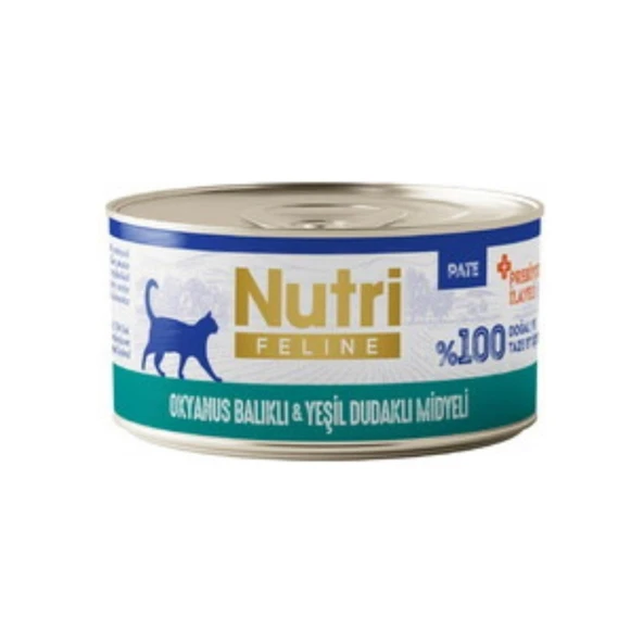 Nutri Feline New Okyanus Balıklı ve Midyeli Tahılsız Konserve 70gr ürün görseli 1