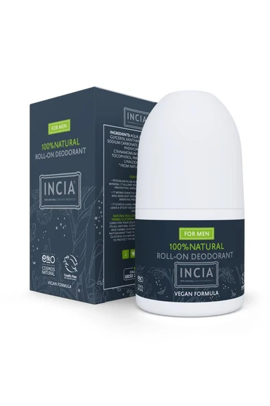 Incia %100 Natural Roll-On Deodorant 50 Ml- MEN - Resim 8