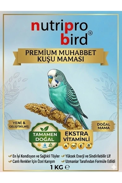 Muhabbet Kuşu Maması 1 Kg - Yumurtalı Vitaminli Profesyonel Üretici Ve Kondisyon Maması ürün görseli 1