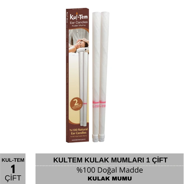 KulTem Kulak Mumları 1 Çift - Resim 2