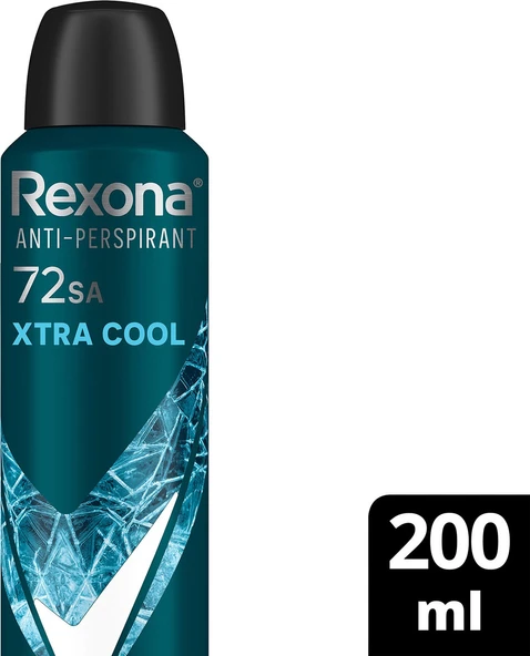 Rexona Men Erkek Sprey Deodorant Xtra Cool 72 Saat Kesintisiz Üstün Koruma 200 ml ürün görseli 1