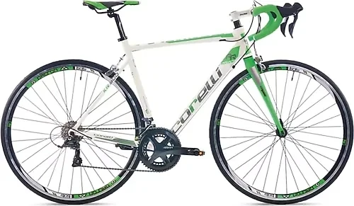 Corelli Sprint KR100 28 Jant 16 Vites V Fren Yol Yarış Bisikleti beyaz yeşil 48 Kadro ürün görseli 1