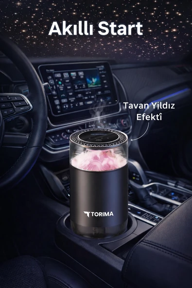 Torima TCF-01 Araç Kokusu Hava Nemlendirici & Hareket Algılamalı Koku Makinesi Qingying Weiyang Esansı – Aromaterapi Difüzör ürün görseli 1