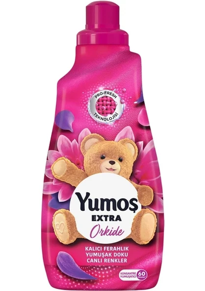 Yumoş Extra 1440 ml Konsantre Orkide Yumuşatıcı, 60 Yıkama ile Kalıcı Koku ve Yumuşaklık ürün görseli 1