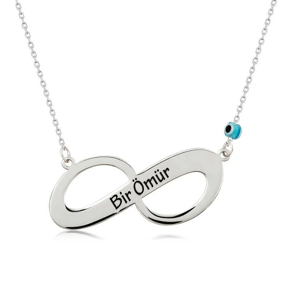 Norino 925 Ayar ​Gümüş Sonsuz Bir Ömür Kadın Gümüş Kolye ürün görseli 1