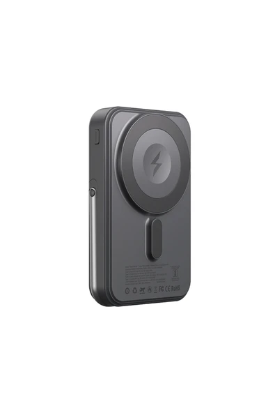 Thunder Go Akıllı Saat Şarj Özellikli PD 22.5W Wireless Powerbank 15W 10000mAh Siyah ürün görseli 1