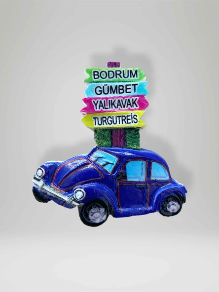BODRUM / GÜMBET / YALIKAVAK / TURGUTREİS Temalı Kabartmalı Polyester Magnet ürün görseli 1