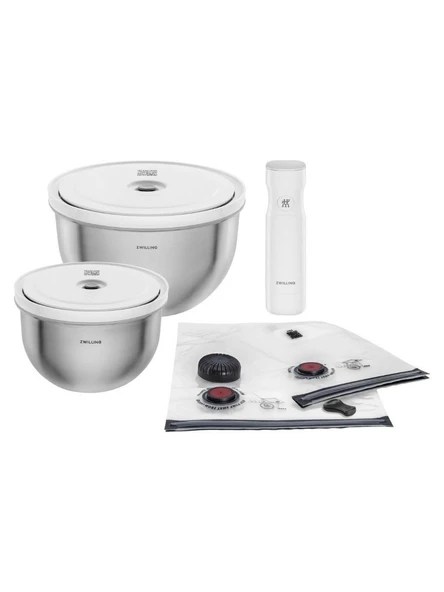 Zwilling Fresh & Save Bowls Vakumlu Başlangıç Seti Ml 9 Parça Paslanmaz Çelik ürün görseli 1