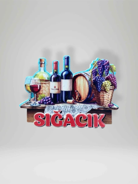 SIĞACIK Temalı Kabartmalı Polyester Magnet Buzdolabı Süsü ürün görseli 1