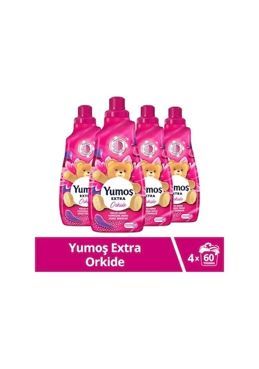 Yumoş Çamaşır Yumuşatıcısı Extra Konsantre Orkide 4 x 1440 ML ürün görseli 1