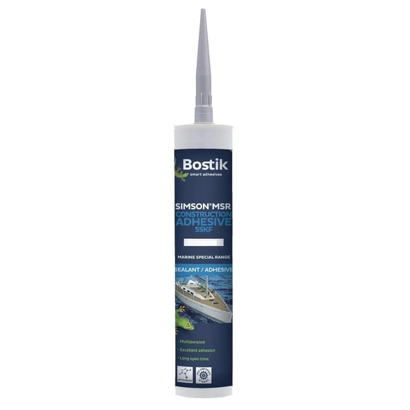 Bostik Simson MSR CA Yapıştırıcı 290ml  Beyaz ürün görseli 1