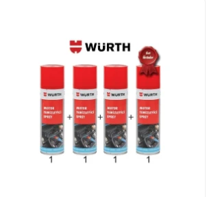 Würth 4'lü Motor Temizleyici Sprey 500 ml ürün görseli 1