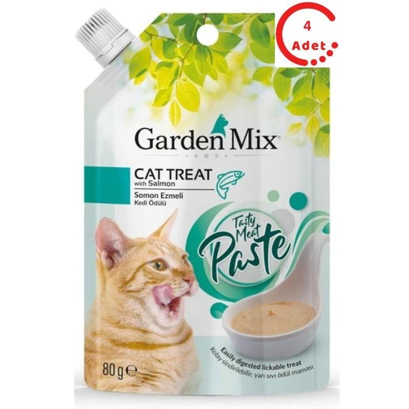 Gardenmix Somon Ezmeli Kedi Ödülü 80 Gr x 4 Adet ürün görseli 1