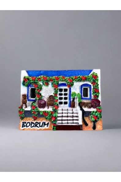BODRUM Temalı Kabartmalı Polyester Magnet. 7cm x 5,5cm ürün görseli 1