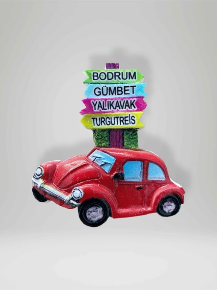 BODRUM / GÜMBET / YALIKAVAK / TURGUTREİS Temalı Kabartmalı Polyester Magnet ürün görseli 1