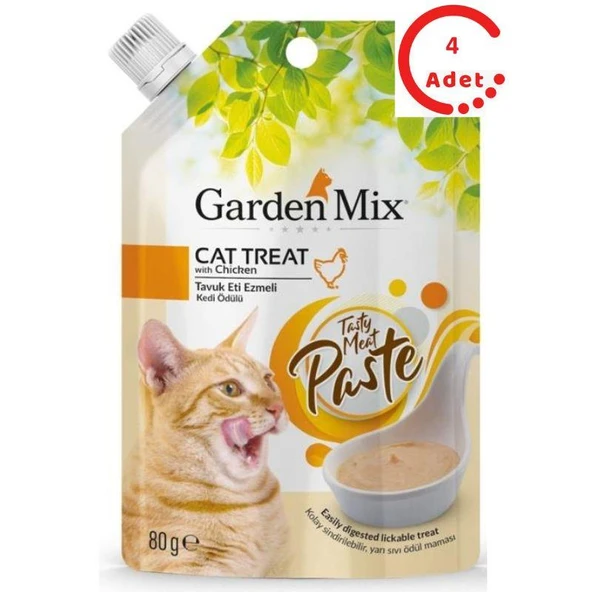 Gardenmix Tavuk Eti Ezmeli Kedi Ödülü 80 Gr x 4 Adet ürün görseli 1