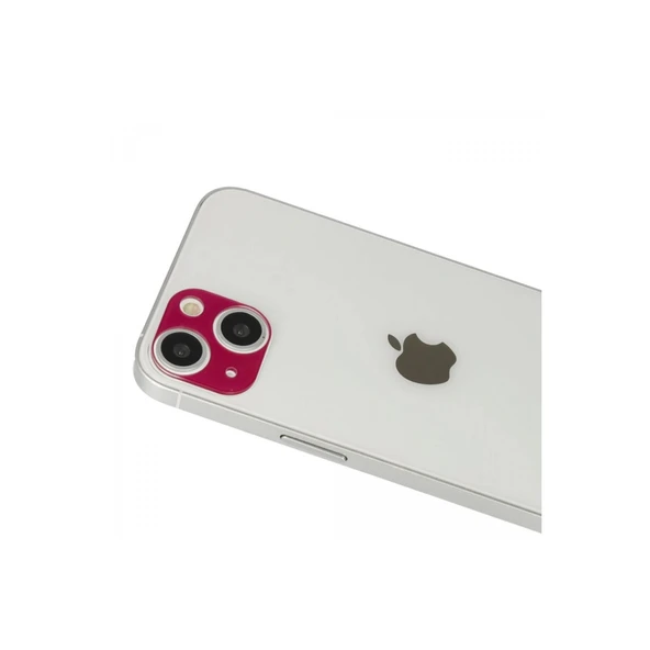 Apple İphone 13 Rainbow Kamera Lens Koruma Cam - Koyu Kırmızı ürün görseli 1