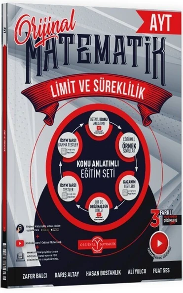 AYT Matematik Limit ve Süreklilik Orijinal Yayınları ürün görseli 1