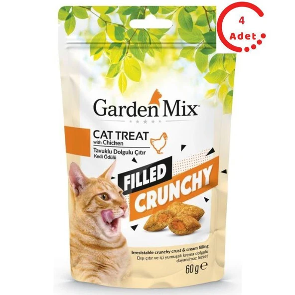 Gardenmix Tavuk İçi Dolgulu Kedi Ödülü 60 Gr x 4 Adet ürün görseli 1