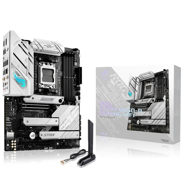 ASUS ROG STRIX B650-A GAMING WIFI DDR5 6400+MHz(OC) HDMI DP M.2 ATX AM5 ürün görseli 1