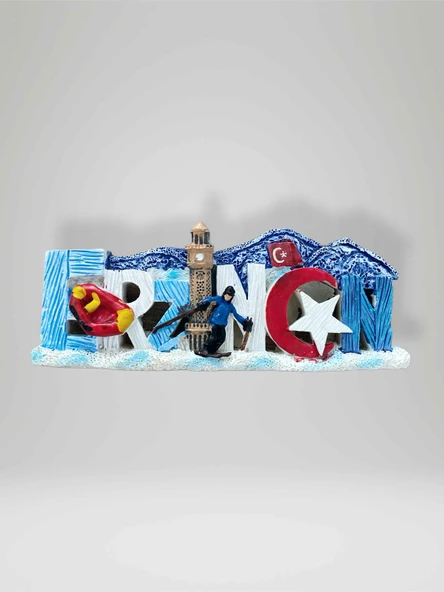 ERZİNCAN Temalı Polyester Kabartmalı Kaplumbağa Desen Magnet  10,30 cm x 4 cm – Dekoratif Hediyelik Buzdolabı Süsü  (kod:797) ürün görseli 1