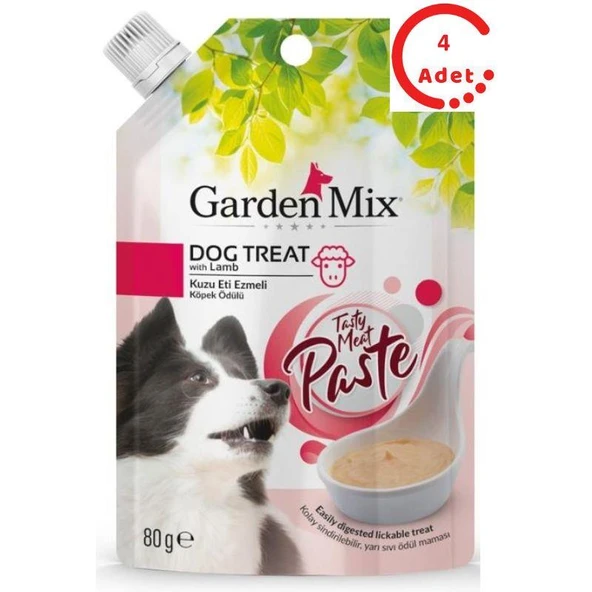 Gardenmix Kuzu Etli Ezmeli Köpek Ödülü 80 Gr x 4 Adet ürün görseli 1