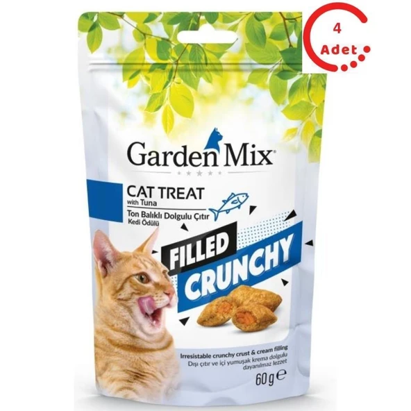 Gardenmix Ton Balıklı İçi Dolgulu Kedi Ödülü 60 Gr x 4 Adet ürün görseli 1