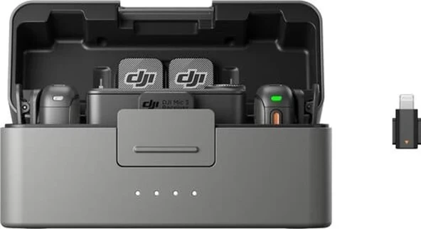 DJI Mic 3 (2 TX + 1 RX + Charging Case)  Karfo Karacasulu Garantili ürün görseli 1
