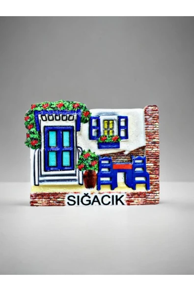 Sığacık Temalı Polyester Magnet 6,5 Cm X 5,5 Cm. ürün görseli 1