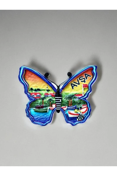 AVŞA Temalı Kabartma Polyester Magnet. 10cm x 7,5cm. ürün görseli 1
