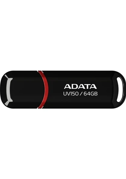 ADATA UV150-64GB USB3.2 Gen1 BLACK FLASH BELLEK - Resim 3