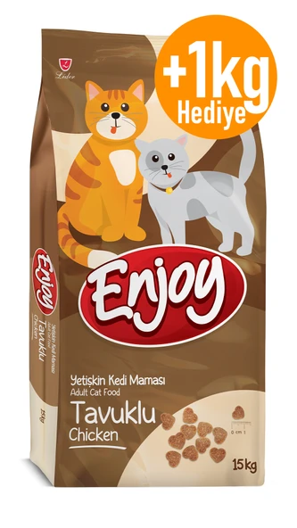 Enjoy Tavuklu Yetişkin Kedi Maması 15+1 Kg Hediyeli ürün görseli 1