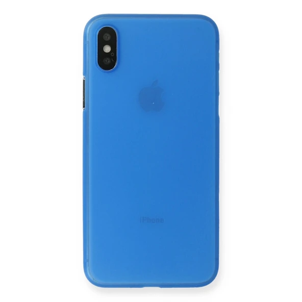 İphone Xs Max Kılıf Pp Ultra İnce Kapak - Mavi