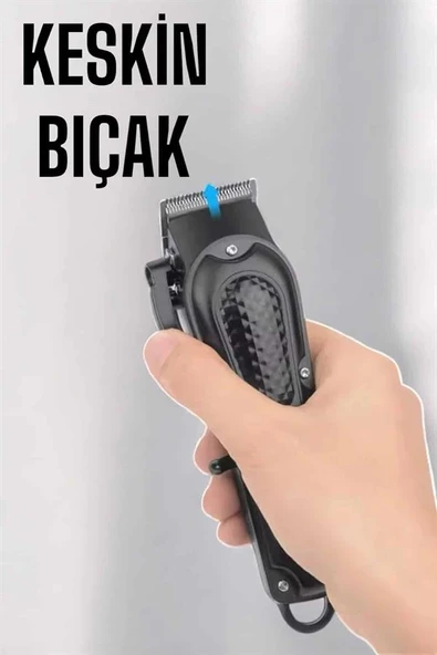 Suya Dayanıklı Tıraş Makinesi Keskin Bıçaklı Dijital Göstergeli Şarjlı ürün görseli 1