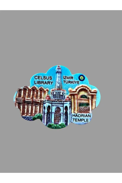 İZMİR Temalı Polyester Magnet. 9,5 cm x 7,5cm ürün görseli 1