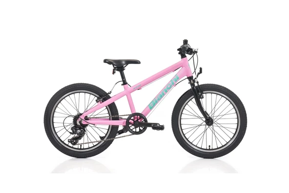 BIANCHI XR20 KIZ ÇOCUK BİSİKLETİ 280H V 20 JANT 7 VİTES SHIMANO 9W PEMBE YEŞİL ürün görseli 1