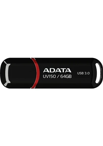 ADATA UV150-64GB USB3.2 Gen1 BLACK FLASH BELLEK ürün görseli 1