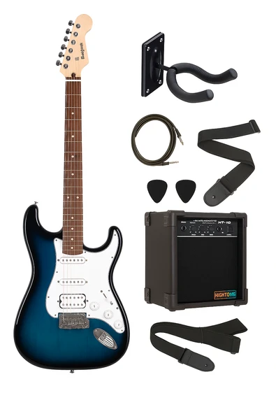 Madison MEG-2BLS Blue Burst Elektro Gitar Set ürün görseli 1