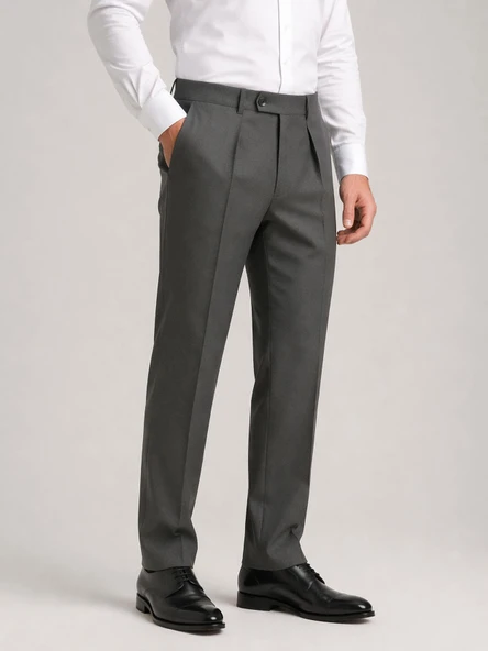 Ricati Regular Fit Pileli Erkek Kumaş Pantolon - 7621 ürün görseli 1
