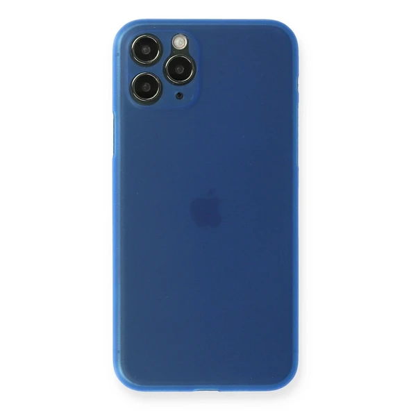 Apple İphone 11 Pro Max Kılıf Pp Ultra İnce Kapak - Mavi ürün görseli 1