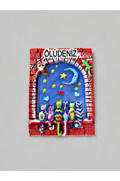 Ölüdeniz Temalı Kabartmalı Polyester Magnet 5cm X 7cm ürün görseli 1