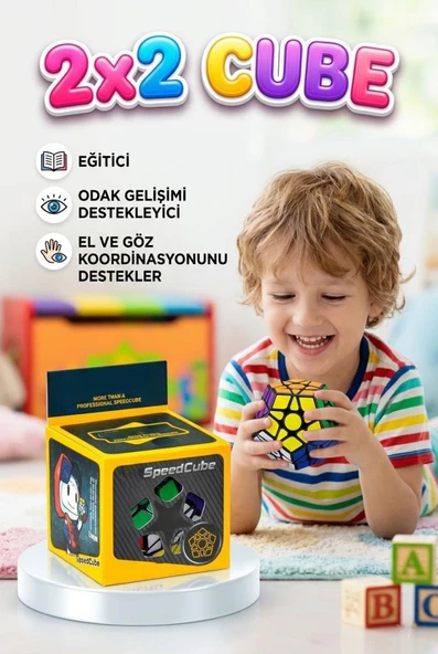 Beşgen Zeka Küpü Kübix! Akıcı Hızlı Takılmayan Renkli Geometrik Şekilli Eğitici Oyuncak ürün görseli 1